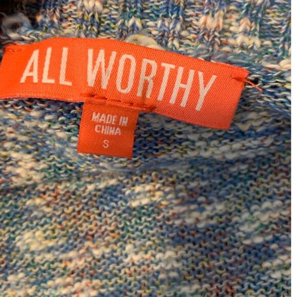 All Worthy V neck buttoned oversize cardigan size S - Picture 3 of 7